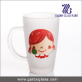 12oz Decal Printed Frosted Glass Mug (GB094212-DR-106)